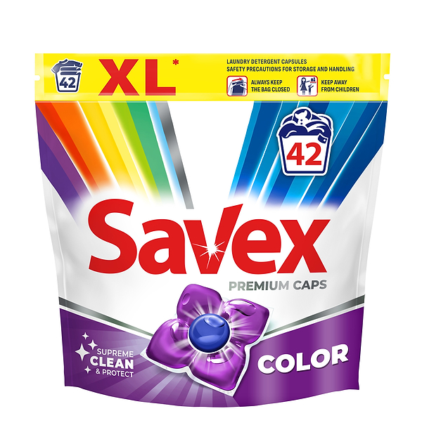 Фото - Капсулы для стирки SAVEX Extra COLOR 42шт