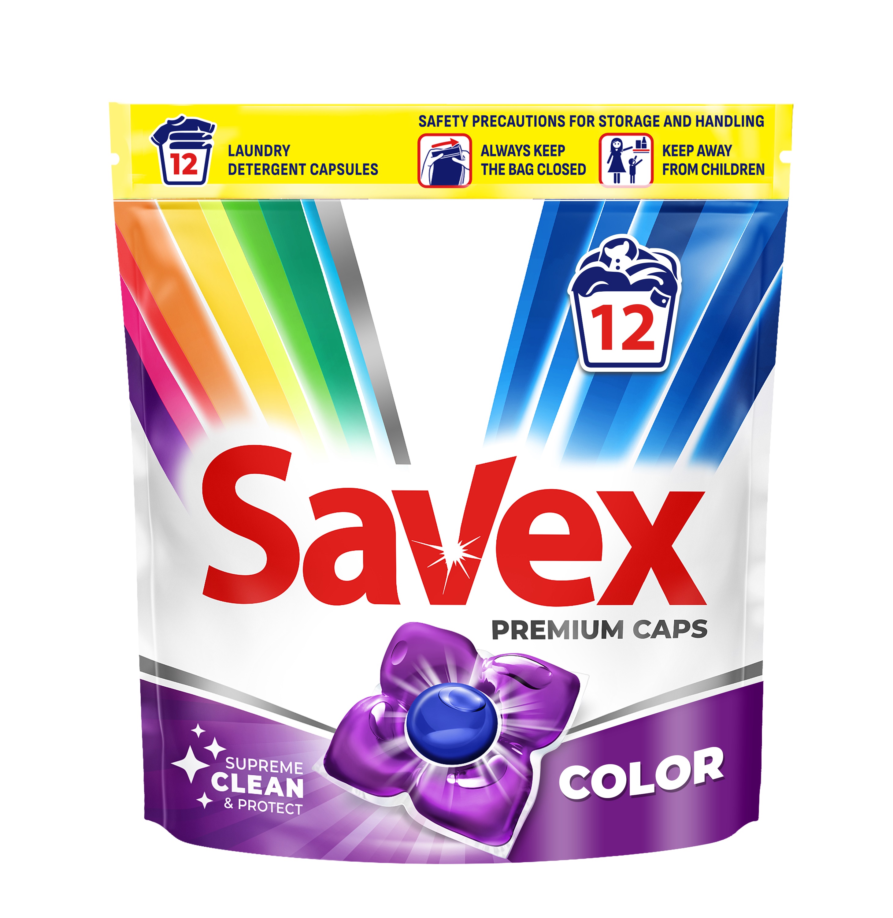 Капсулы для стирки SAVEX Color 12 шт