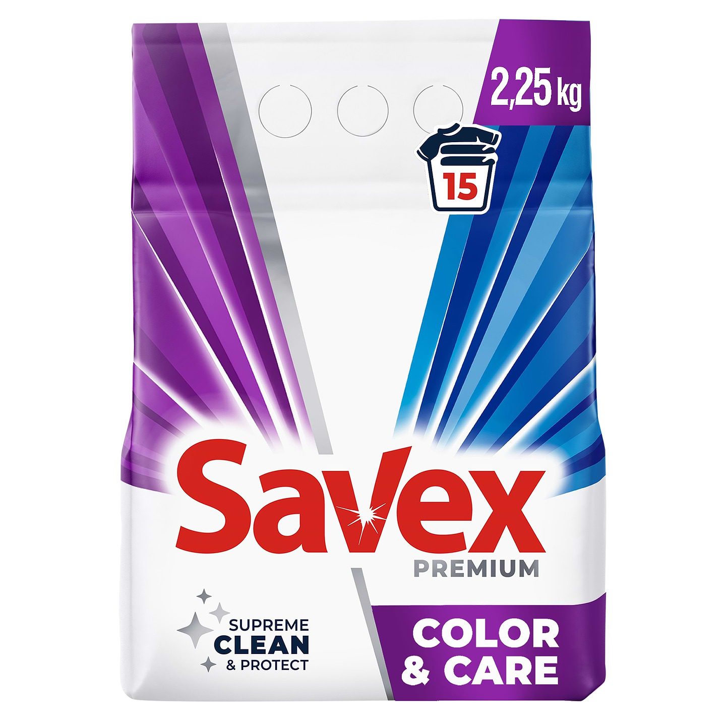 Пральний порошок SAVEX Color&Care automat 2.25 кг (3800024047886)