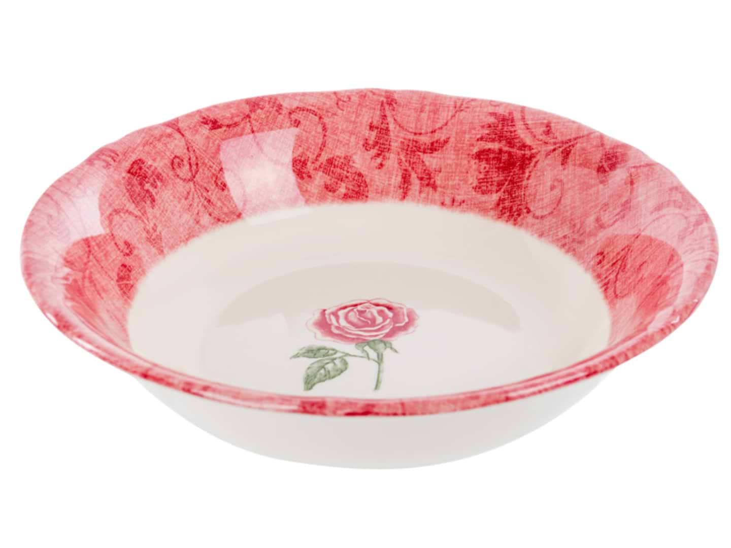 Салатник Claytan Ceramics Дамаск фловер пінк 24 см (910-080)