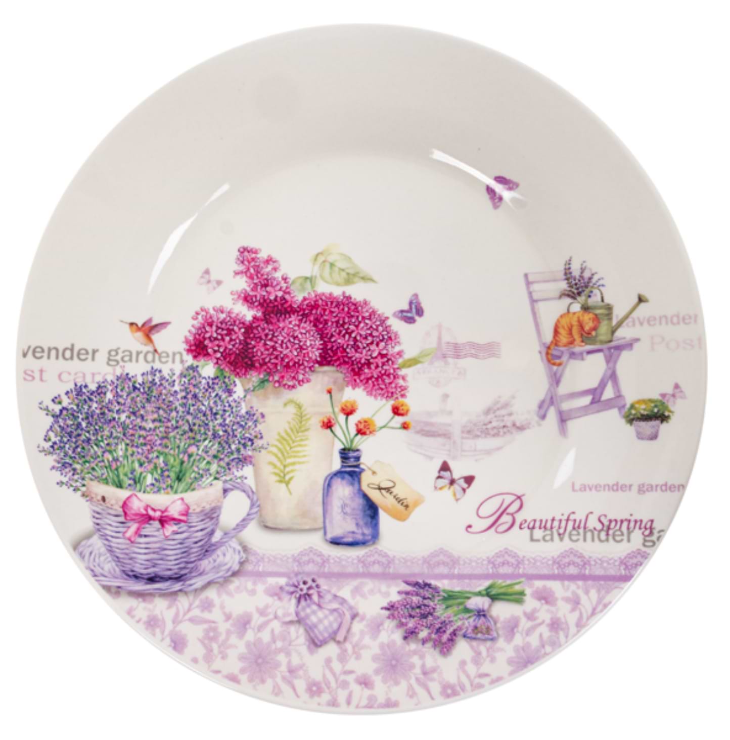 Тарелка обеденная Lefard Лаванда 25 см (858-0047)
