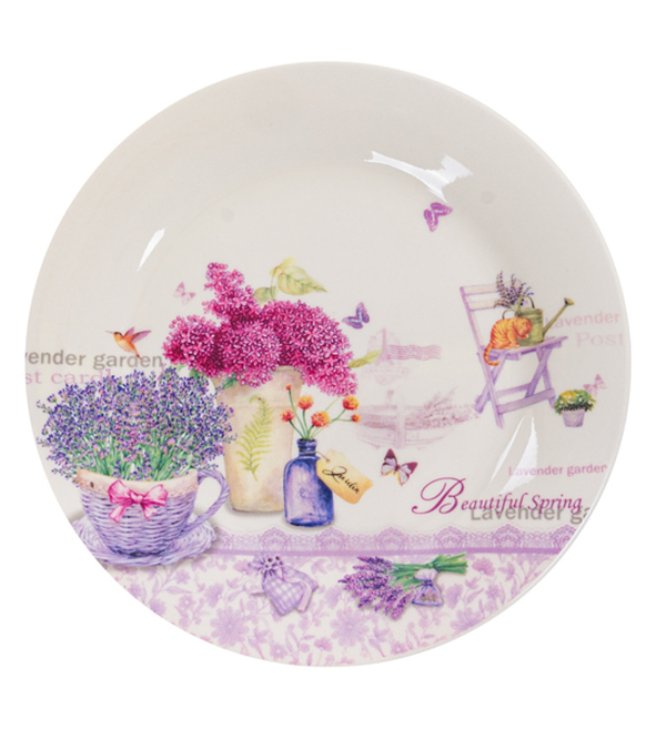 Фото - Тарілка десертна Lefard Лаванда 21 см (858-0048)