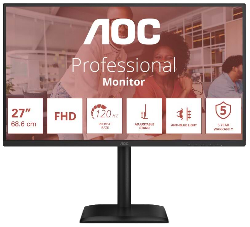 Монітор AOC 27E4U Black
