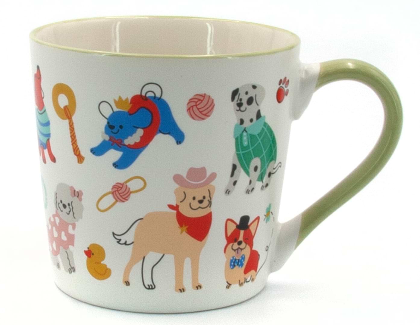 Чашка Milika Feawyn Dogs Green 390 мл (M0520-B357-G3430C)