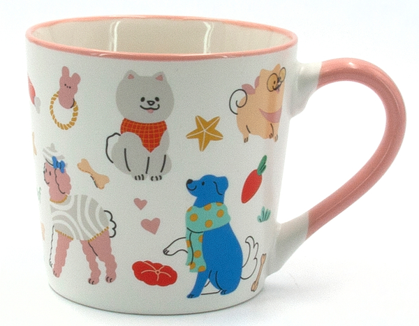 Фото - Чашка Milika Feawyn Dogs Pink 390 мл (M0520-B357-G3430B)