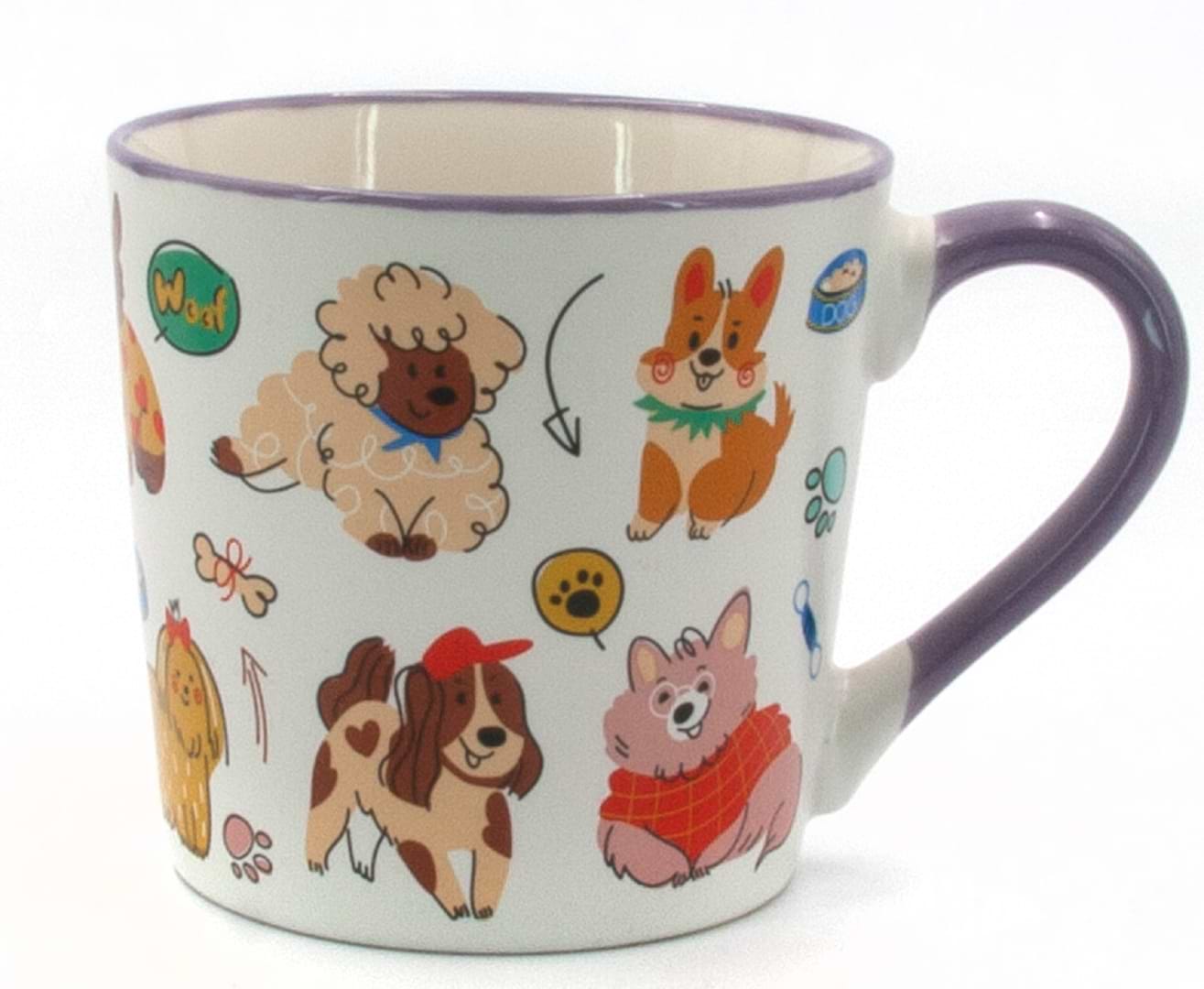 Чашка Milika Feawyn Dogs Violet 390 мл (M0520-B357-G3430D)