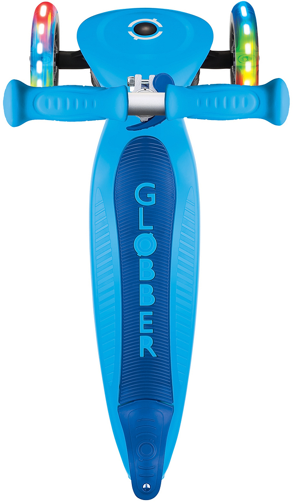Фото - Триколісний самокат Globber PRIMO FOLDABLE LIGHTS блакитний (432-101-3)