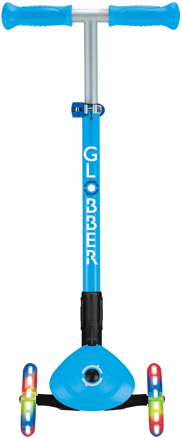 Фото - Триколісний самокат Globber PRIMO FOLDABLE LIGHTS блакитний (432-101-3)