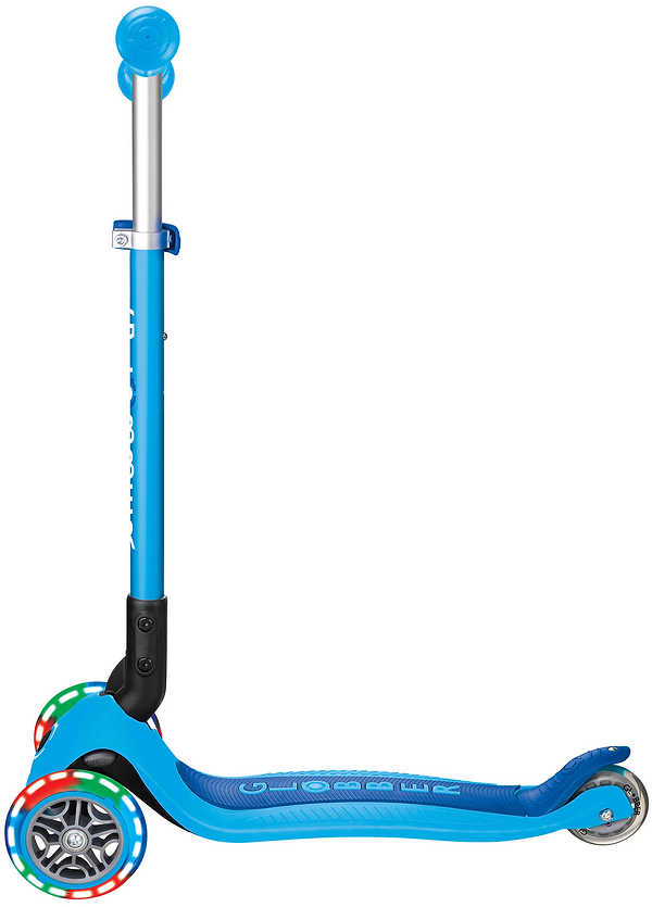 Фото - Триколісний самокат Globber PRIMO FOLDABLE LIGHTS блакитний (432-101-3)