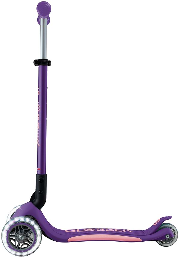 Фото - Триколісний самокат Globber ELITE LIGHTS фіолетово-рожевий (439-603-3)