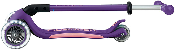 Фото - Триколісний самокат Globber ELITE LIGHTS фіолетово-рожевий (439-603-3)