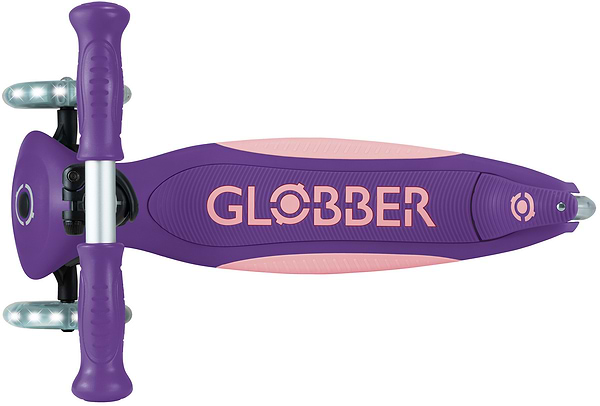 Фото - Триколісний самокат Globber ELITE LIGHTS фіолетово-рожевий (439-603-3)