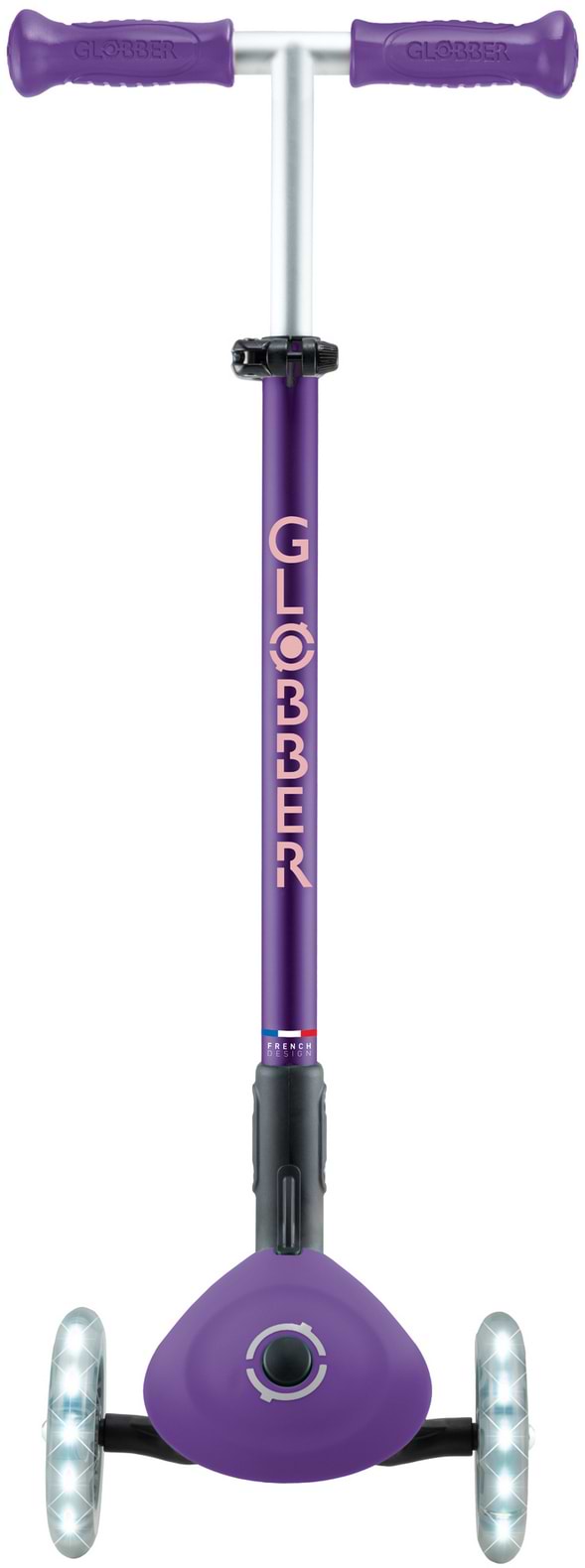 Фото - Триколісний самокат Globber ELITE LIGHTS фіолетово-рожевий (439-603-3)
