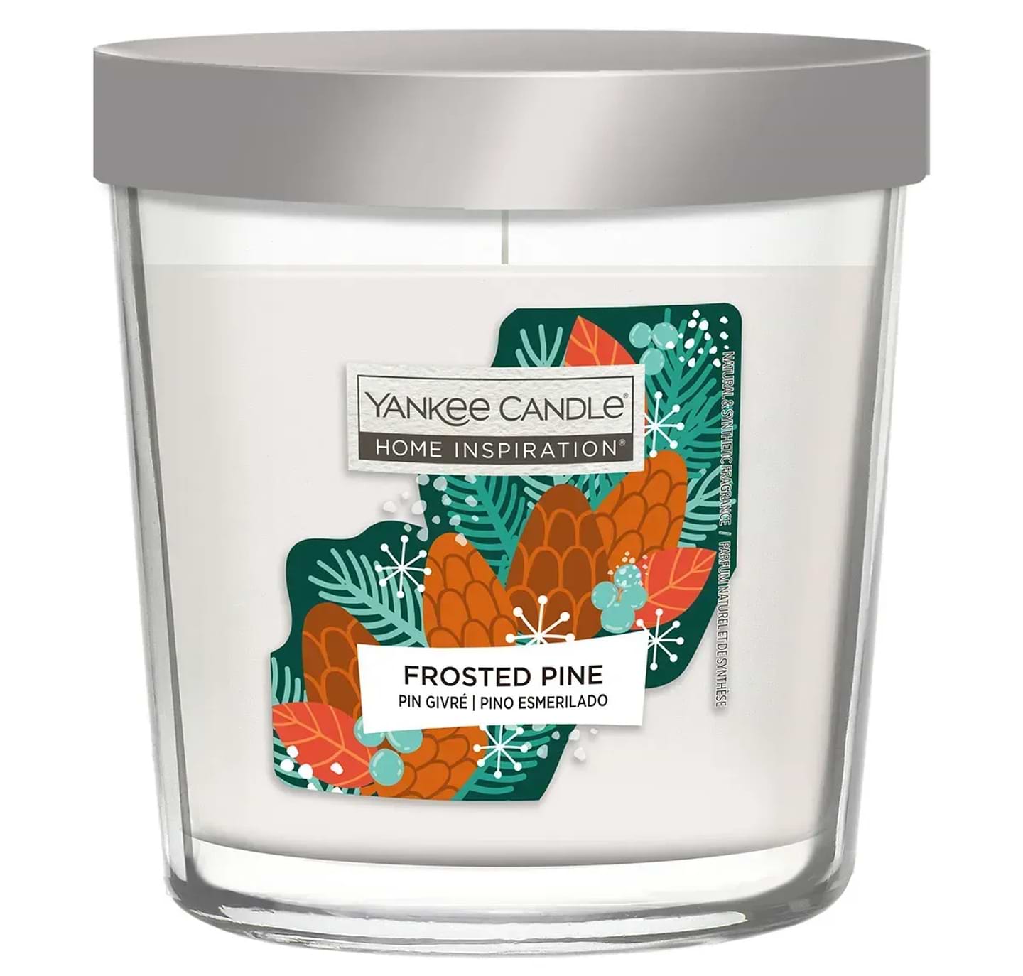 Свічка скло Yankee Candle Home Inspiration Frosted Pine 200 г (1752079E)