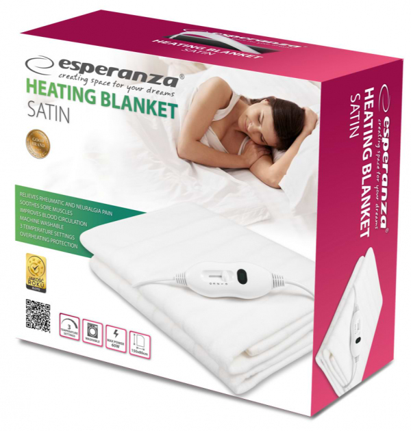 Фото - Электроодеяло Esperanza Satin EHB002 White