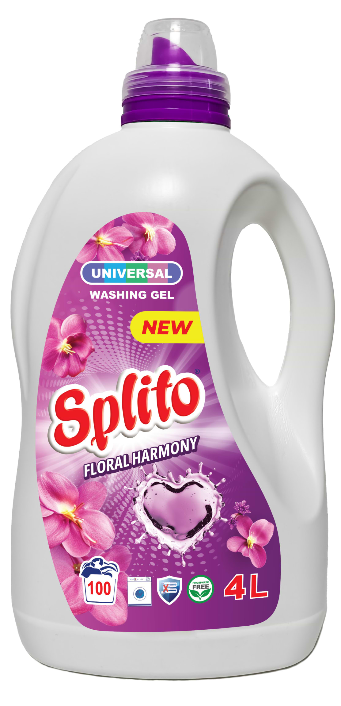 Купить Гель для стирки Splito Floral harmony, 4 л - Фото 1 Гель для стирки Splito Floral harmony, 4 л - Фото 1