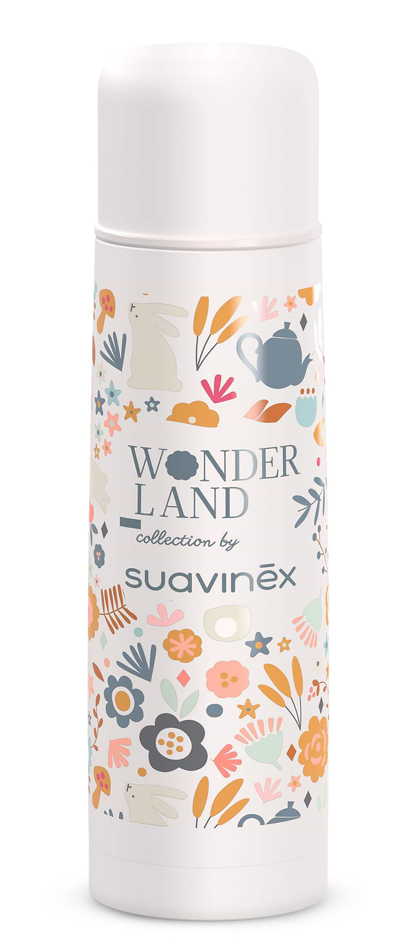 Фото - Термос Suavinex Wonderland 500 мл белый с рисунком (402841)