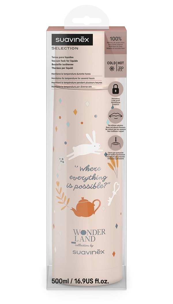 Фото - Термос Suavinex Wonderland 500 мл рожевий (402840)