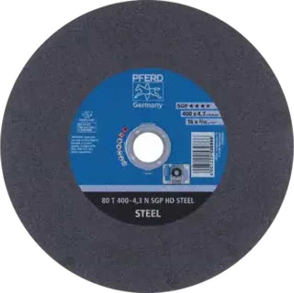 Фото - Круг отрезной по металлу Pferd 400х4.3х40 SGP HD STEEL (4007220539866)