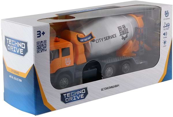 Фото - Наземна будівельна техніка TechnoDrive БЕТОНОЗМІШУВАЧ (світло, звук) (510777.270)