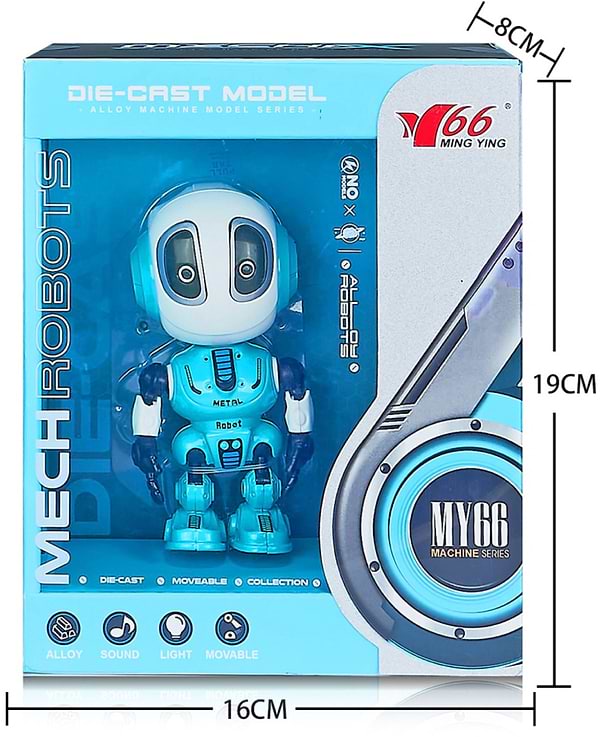 Фото - Інтерактивна іграшка MING YUAN Індуктивний робот (світло, звук) в асортименті (MY66-J1202)