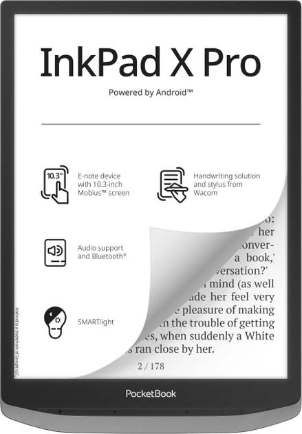Электронная книга PocketBook 1040D InkPad X PRO Mist Grey (PB1040D-M-WW) - Фото 1