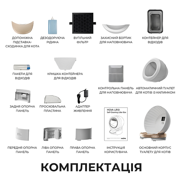 Фото - Смарт-лоток для тварин Mova LR10 Prime (LR10A)