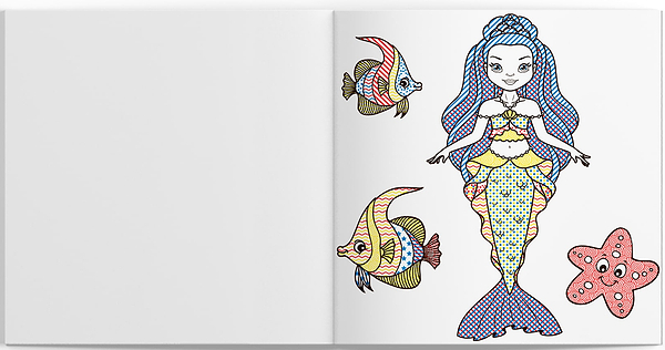 Фото - Раскраски Crystal Book водяные. Русалочки (9789669872241)