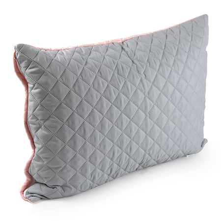 Чехол для подушки Руно велюр 50х70 (382.55_Pink and Grey ромб) - Фото 1