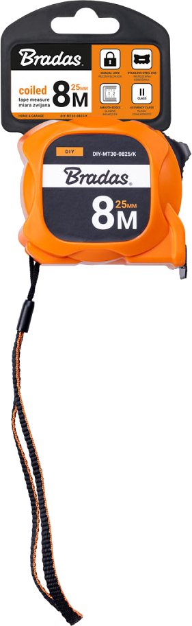 Рулетка BRADAS TINY 8 м (DIY-MT30-0825/K)