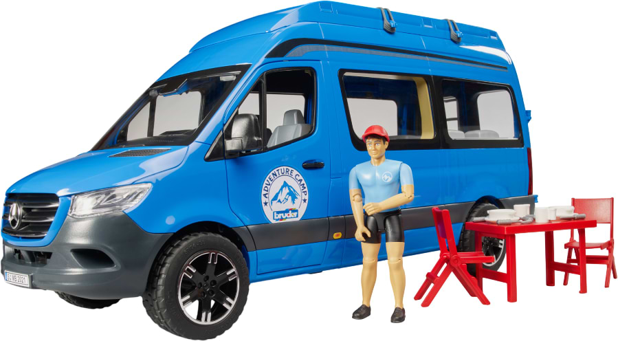 Автотранспорт BRUDER Кемпер MB Sprinter с фигуркой и аксессуарами (02684)