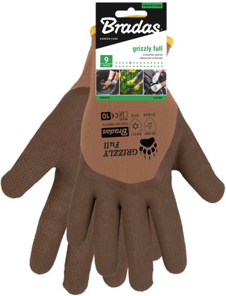 Перчатки садовые BRADAS GRIZZLY FULL размер 10 (RWGF10)