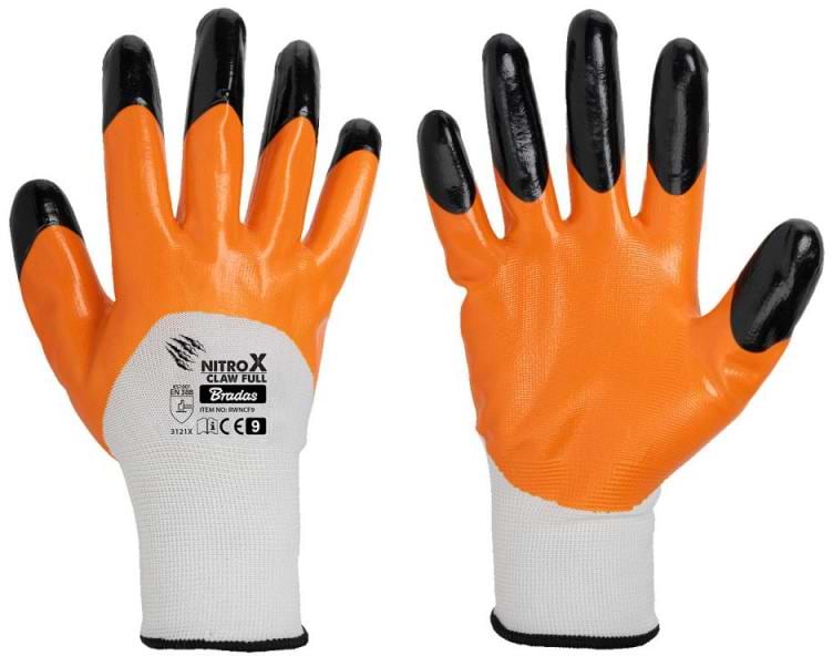 Фото - Рукавички садові BRADAS NITROX CLAW FULL розмір 10 (RWNCF10)