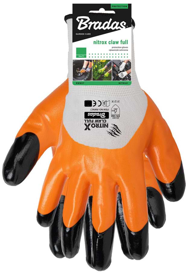 Перчатки садовые BRADAS NITROX CLAW FULL размер 11 (RWNCF11)