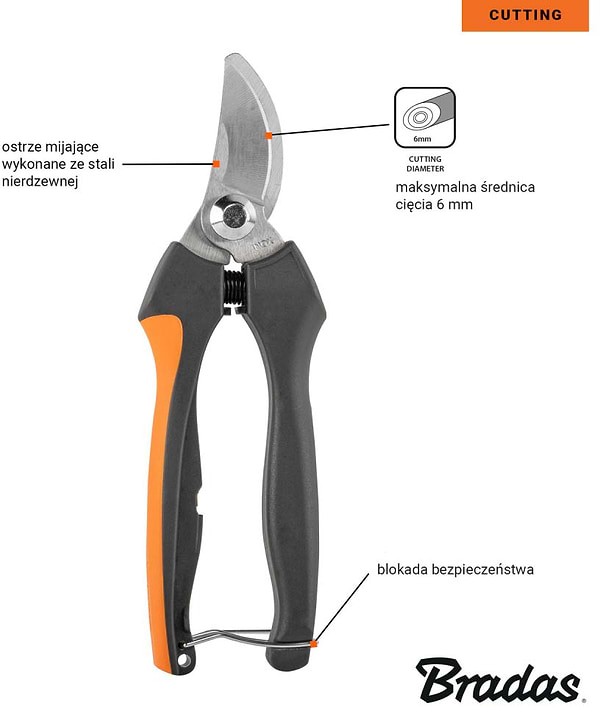 Фото - Ножиці садові BRADAS KT-V1045