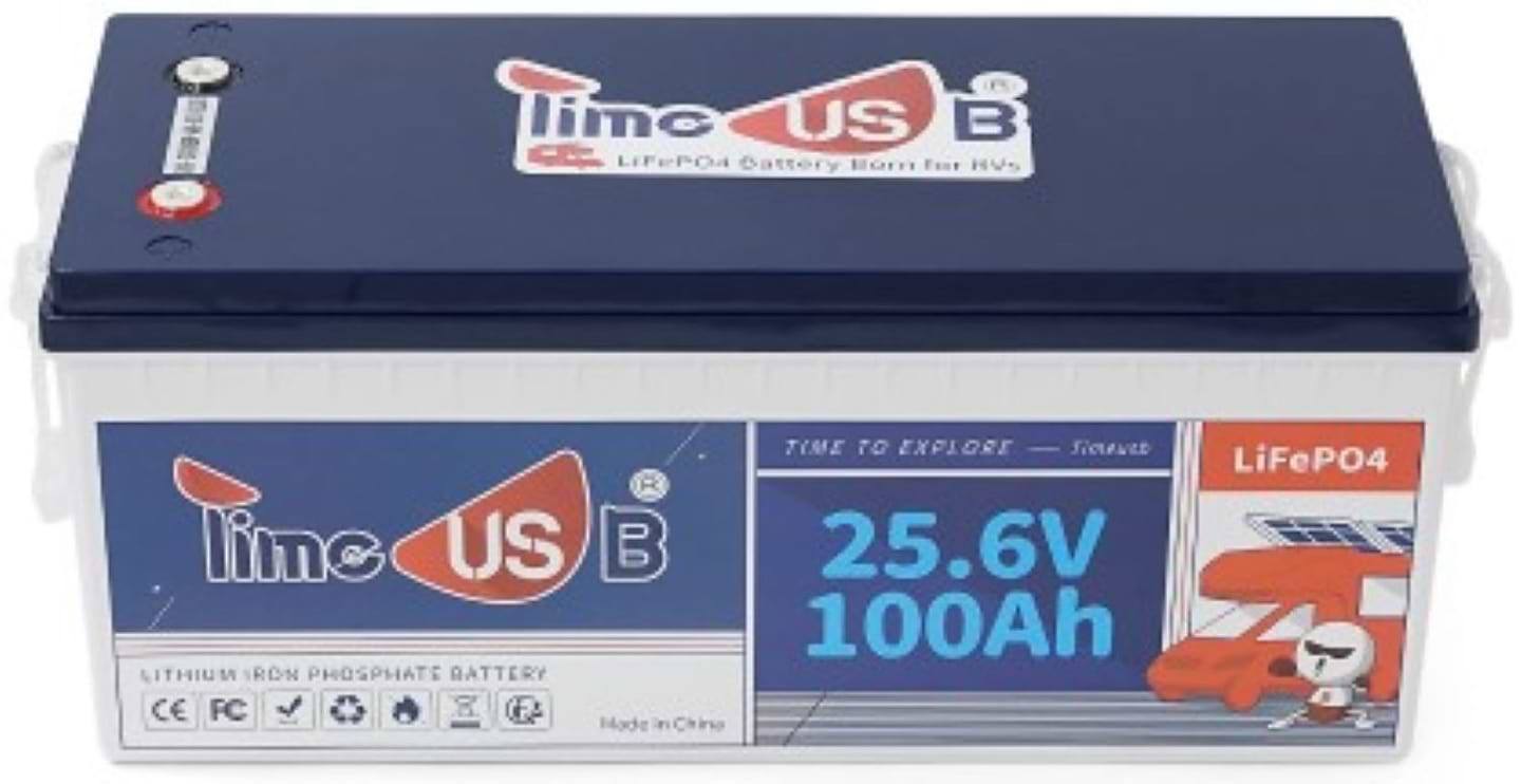 Батарея для сонячного інвертора Timeusb LiFePO4 25.6V 100Ah, 2560Wh, BMS 100A (Timeusb-256V100Ah)