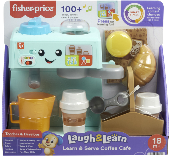Фото - Сюжетно-ролевая игра. Кухня Fisher-Price Интерактивная кофемашина с технологией Smart Stages англ. (HTW96)