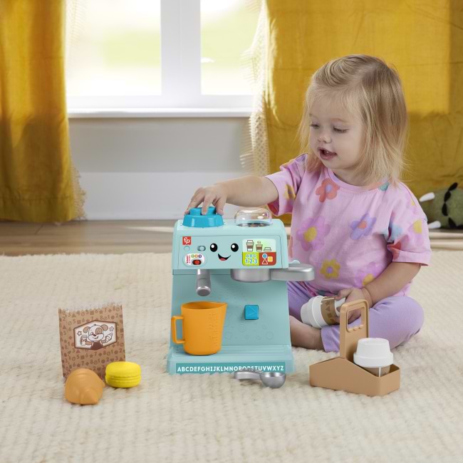 Фото - Сюжетно-ролевая игра. Кухня Fisher-Price Интерактивная кофемашина с технологией Smart Stages англ. (HTW96)