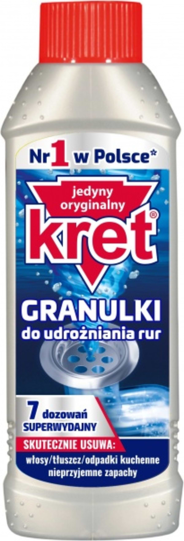 Фото - Чистящее средство универсальное Kret гранулы д/чистки труб 280 г (5900931034332)