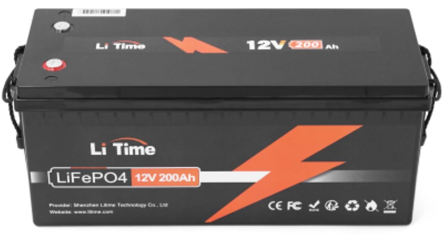Аккумулятор для ИБП Li-TIME LiFePO4 12.8V 200Ah 2560Wh (Litime-128V200Ah)