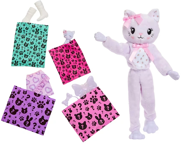 Фото - Лялька Barbie Cutie Reveal серії Милі бантики кошеня (JJP64)
