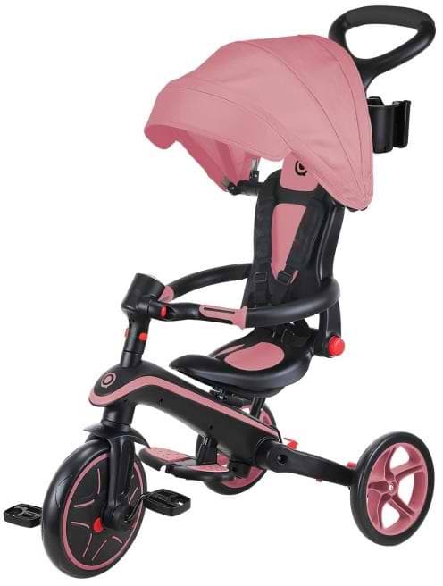 Трёхколёсный велосипед Globber EXPLORER TRIKE FOLDABLE 4в1 Розовый (732-210-2)