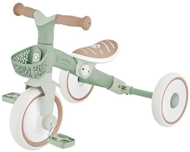 Трёхколёсный велосипед Globber серии LEARNING TRIKE 2в1 PLUS, фисташковый (737-109)