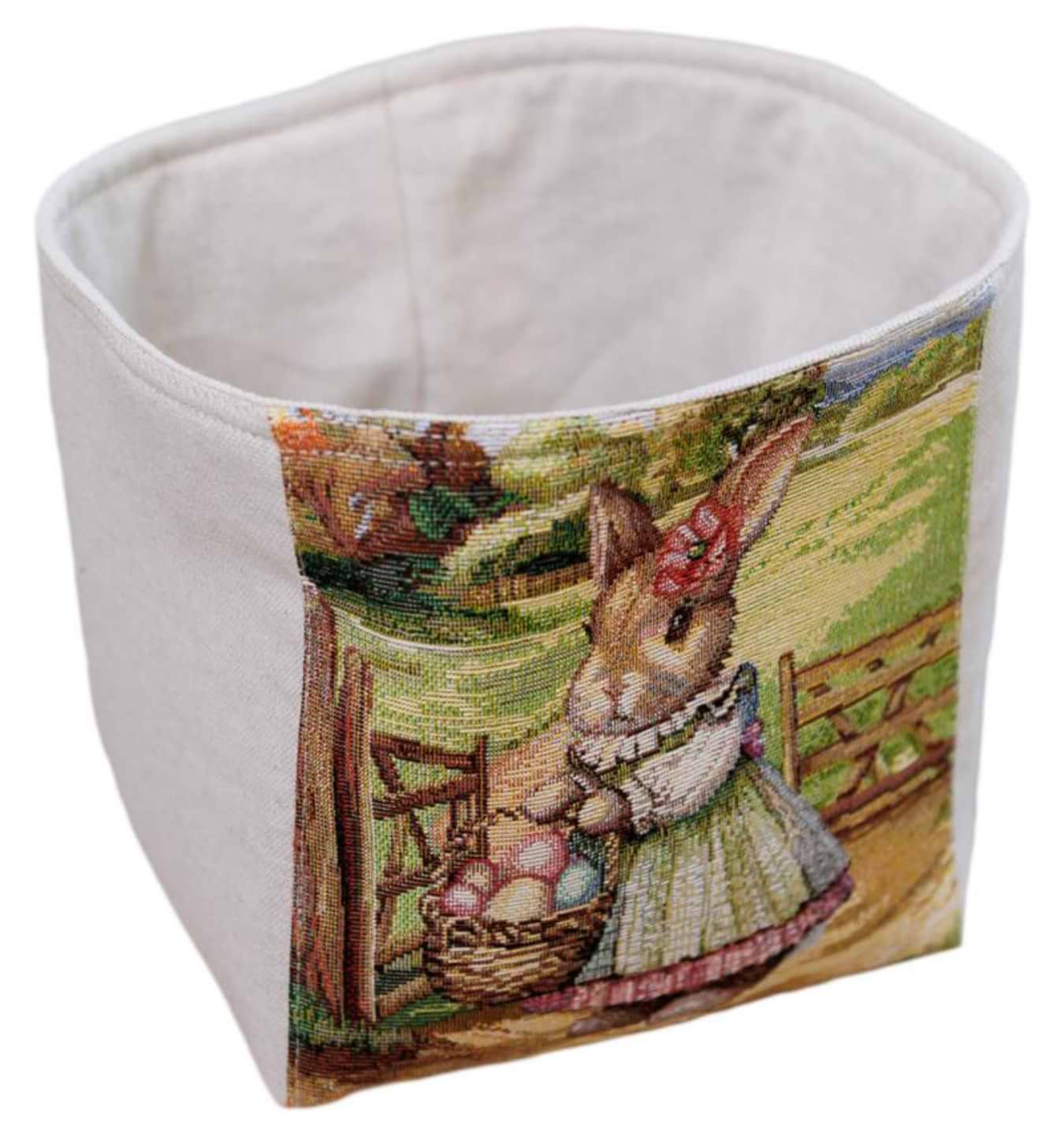 Хлебница Прованс Пасхальная гобеленовая Настроение 16х18х19 см (044358)