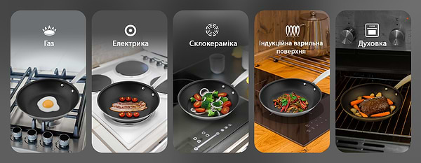 Фото - Сковорода універсальна ETA INOX 5930 90000, 28 см