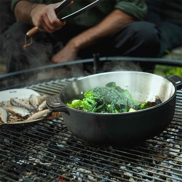 Фото - Емкость для приготовления на пару Fiskars Norden Grill 30 см (1066431)