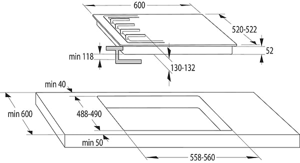 Фото - Варочная панель комбинированная Gorenje GCE 691 BSC