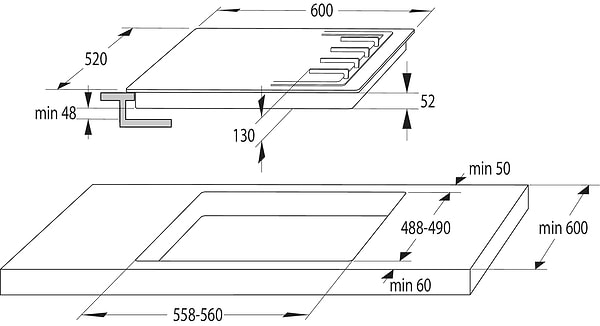 Фото - Варильна поверхня газова Gorenje GW 642 CLI