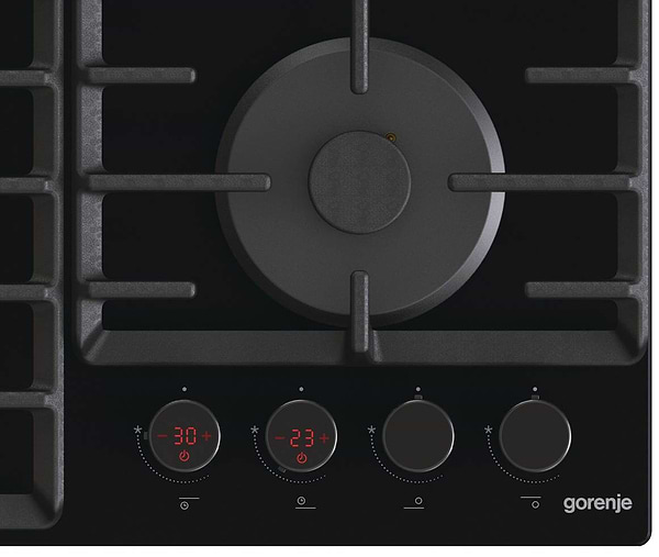 Фото - Варильна поверхня газова Gorenje GKTW642SYB Black