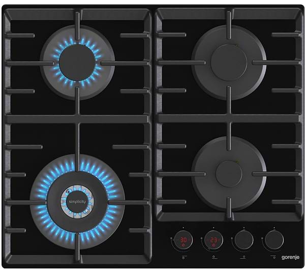 Фото - Варильна поверхня газова Gorenje GKTW642SYB Black